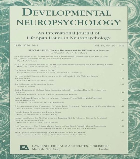 Sheri A. Berenbaum - Gonadal Hormones and Sex Differences in Behavior, E-bok