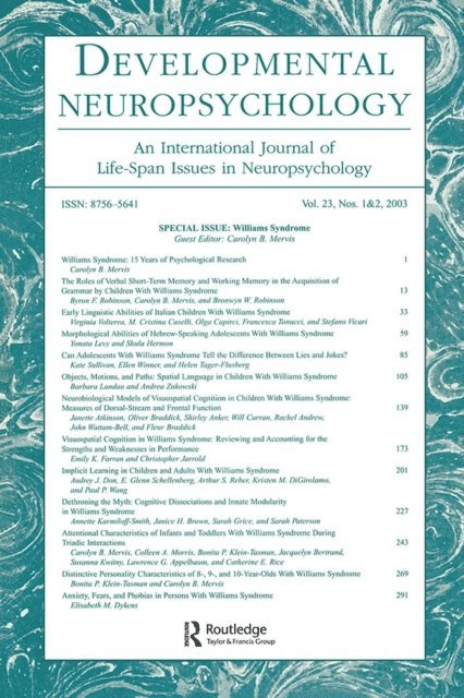 Carolyn B. Mervis - Williams Syndrome, E-bok