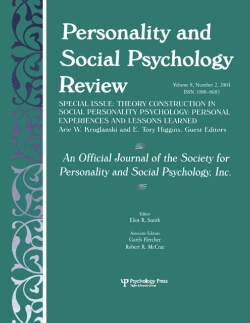 E. Tory Higgins, Arie W. Kruglanski - Theory Construction in Social Personality Psychology, E-bok