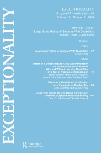 Gerald Tindal - Large-scale Testing of Students With Disabilities, E-bok