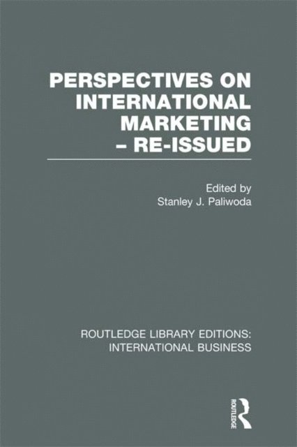 Stanley Paliwoda - Perspectives on International Marketing - Re-issued (RLE International Business), E-bok
