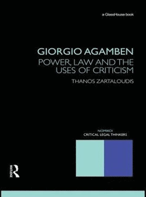 Thanos Zartaloudis - Giorgio Agamben, E-bok