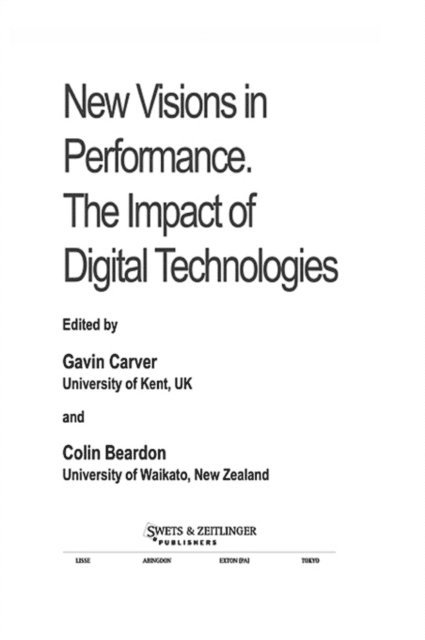 Colin Beardon, Gavin Carver - New Visions In Performance, E-bok