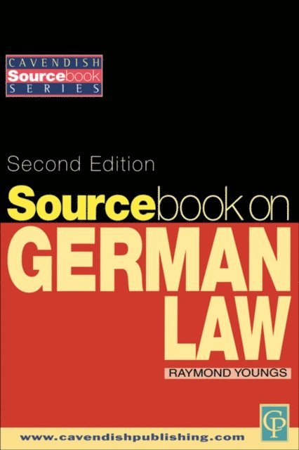 Raymond Youngs - Sourcebook on German Law, E-bok. Tillgänglighet: Lägg i varukorg
