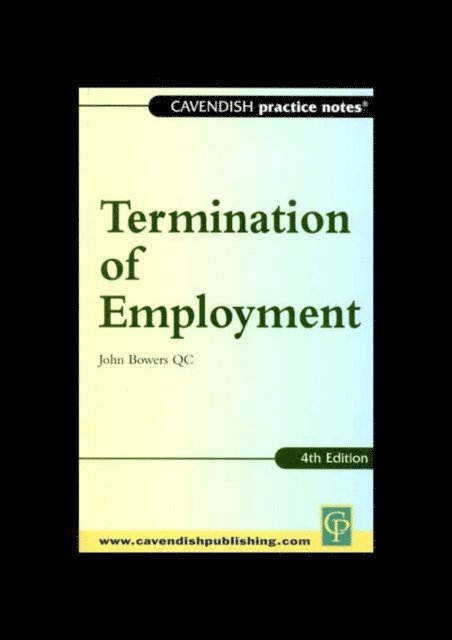 John Bowers - Practice Notes on Termination of Employment Law, E-bok