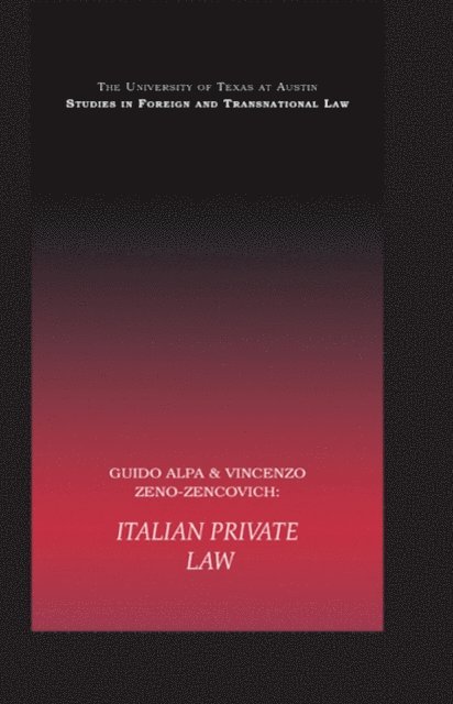 Vincenzo Zeno-Zencovich, Guido Alpa - Italian Private Law, E-bok