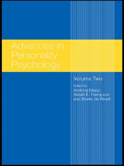 Boele de Raad, Sarah E. Hampson, Andrzej Eliasz - Advances in Personality Psychology, E-bok