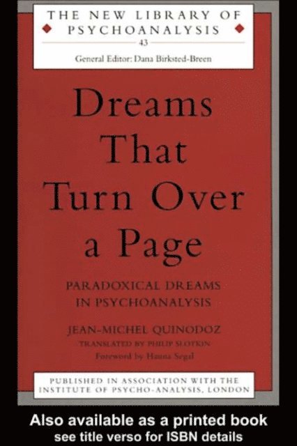 Jean-Michel Quinodoz - Dreams That Turn Over a Page, E-bok
