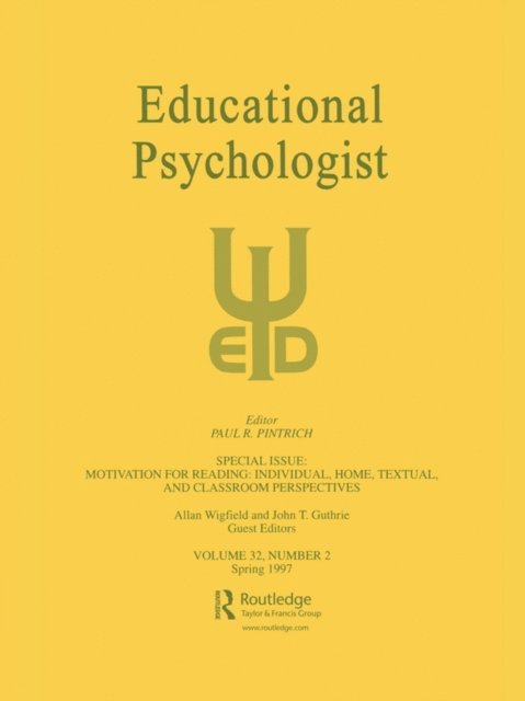 John T. Guthrie, Allan Wigfield - Motivation for Reading: Individual, Home, Textual, and Classroom Perspectives, E-bok