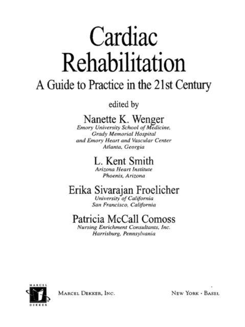 Nanette Wenger - Cardiac Rehabilitation, E-bok