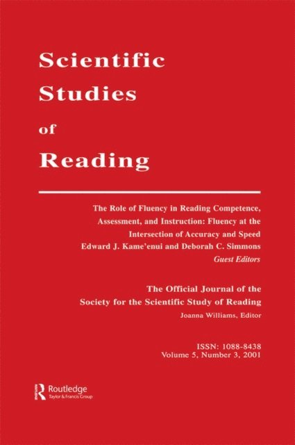 Deborah C. Simmons, Edward J. Kame'enui - Role of Fluency in Reading Competence, Assessment, and instruction, E-bok