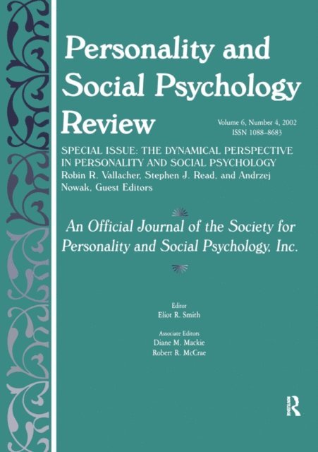 Andrzej Nowak, Stephen John Read, Robin R. Vallacher - Dynamic Perspective in Personality and Social Psychology, E-bok