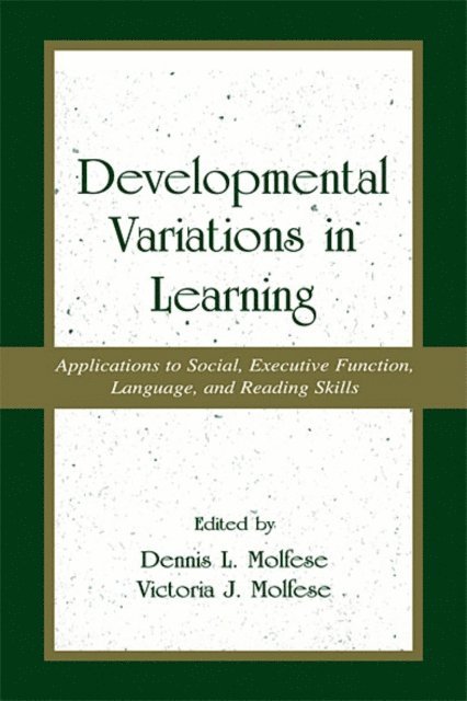 Victoria J. Molfese - Developmental Variations in Learning, E-bok