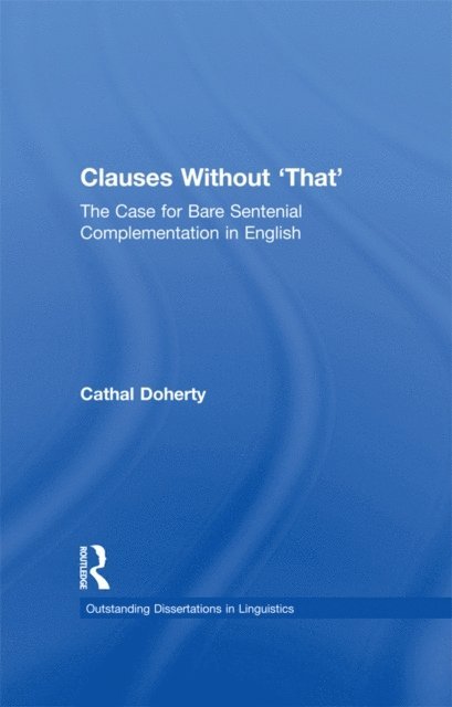 Cathal Doherty - Clauses Without 'That', E-bok