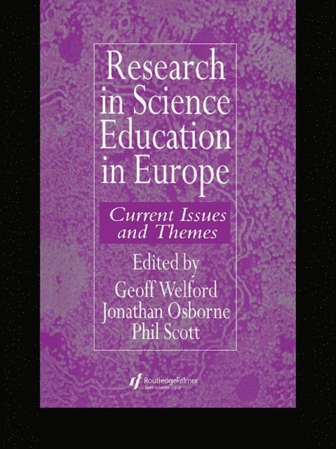 Geoff Welford - Research in science education in Europe, E-bok