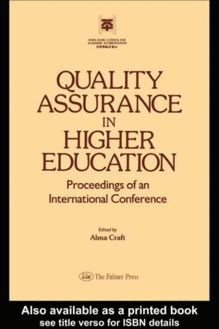 Alma Craft - Quality Assurance In Higher Education, E-bok