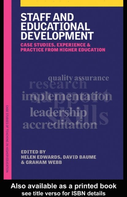 Graham Webb, Helen Edwards, David Baume - Staff and Educational Development, E-bok