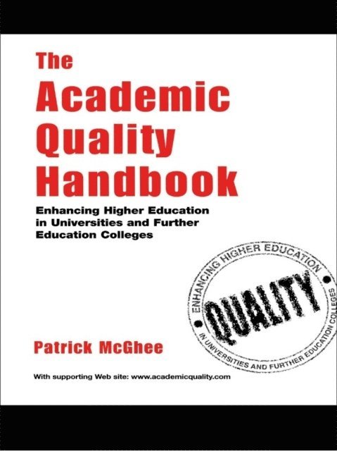 Patrick Mcghee - Academic Quality Handbook Rb, E-bok