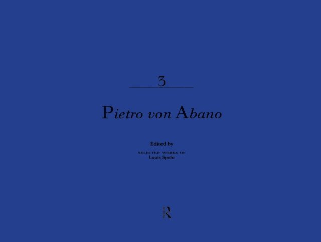 Clive Brown - Pietro Von Abano, E-bok