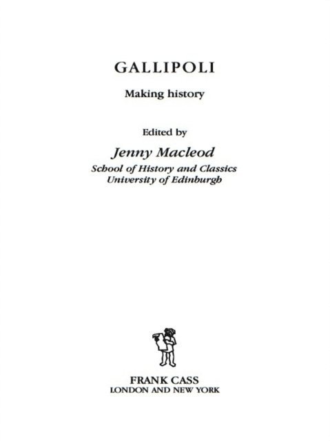 Jenny Macleod - Gallipoli, E-bok
