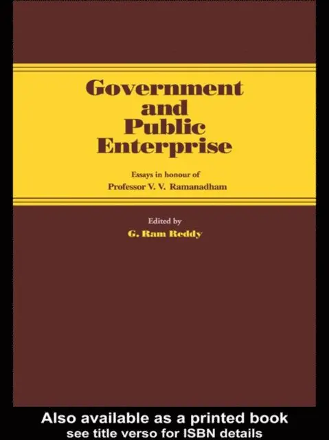 G. Ram Reddy - Government and Public Enterprise, E-bok. Tillgänglighet: Lägg i varukorg