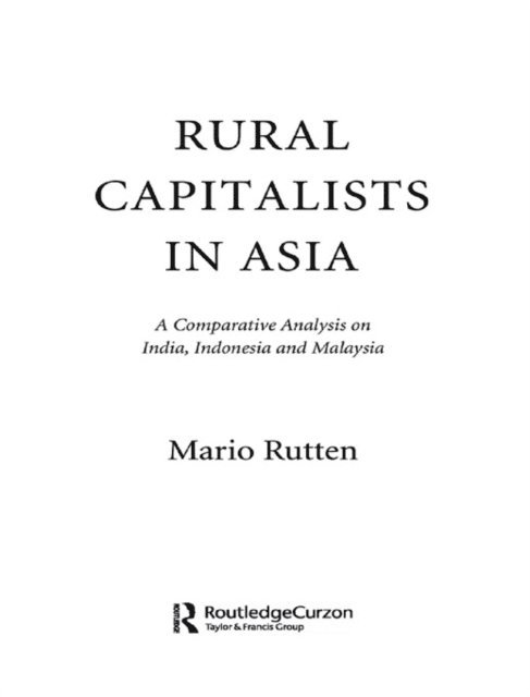 Mario Rutten - Rural Capitalists in Asia, E-bok
