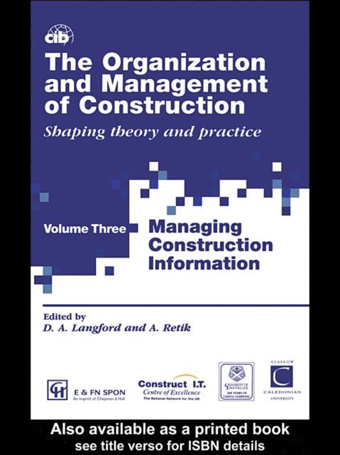 Arkady Retik, David Langford - Organization and Management of Construction, E-bok