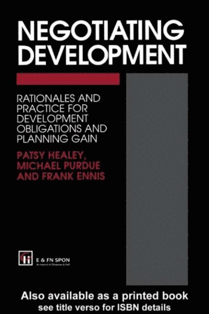 M. Purdue, Prof Patsy Healey, P. Healey, Frank Ennis, F. Ennis - Negotiating Development, E-bok