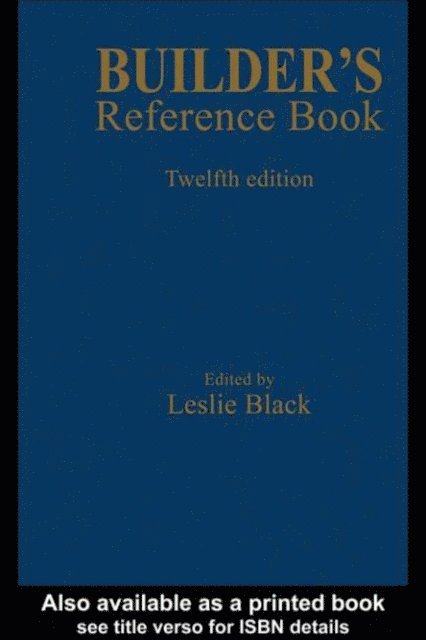 Leslie Black - Builder's Reference Book, E-bok