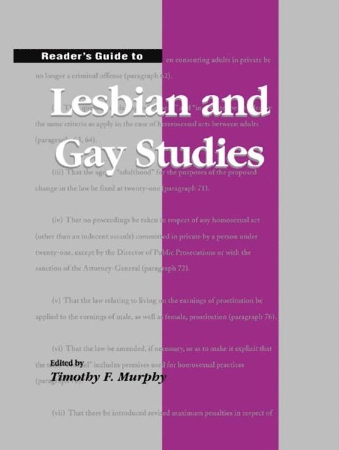 Timothy Murphy - Reader's Guide to Lesbian and Gay Studies, E-bok