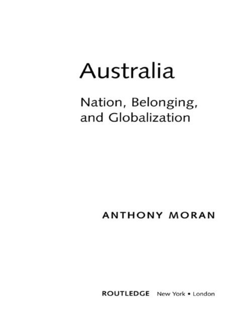 Anthony Moran - Australia, E-bok