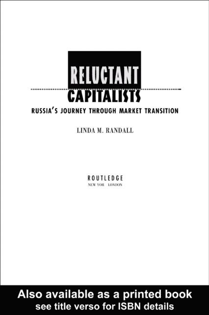 Linda M. Randall - Reluctant Capitalists, E-bok. Tillgänglighet: Lägg i varukorg