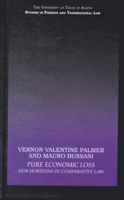 Mauro Bussani, Vernon Valentine Palmer - Pure Economic Loss, E-bok