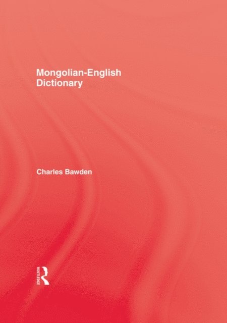 Bawden - Mongolian English Dictionary, E-bok