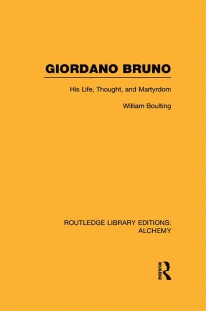 William Boulting - Giordano Bruno, E-bok