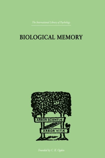 Eugenio Rignano - Biological Memory, E-bok. Tillgänglighet: Lägg i varukorg