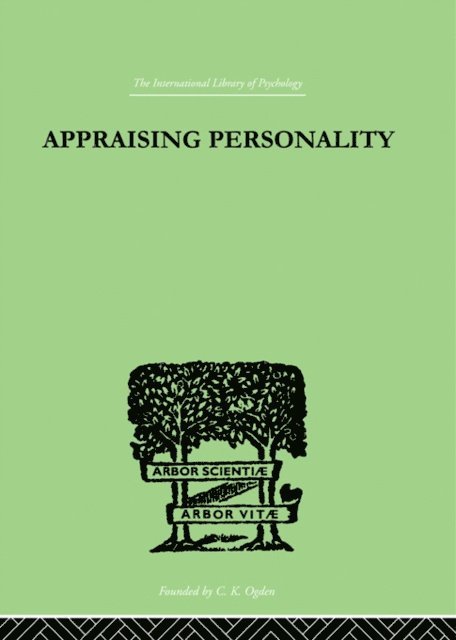 Molly Harrower - Appraising Personality, E-bok