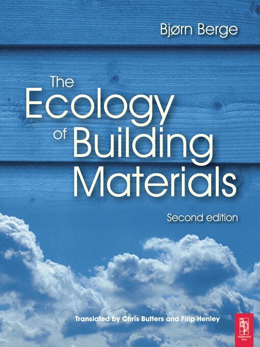 Bjorn Berge - Ecology of Building Materials, E-bok. Tillgänglighet: Lägg i varukorg