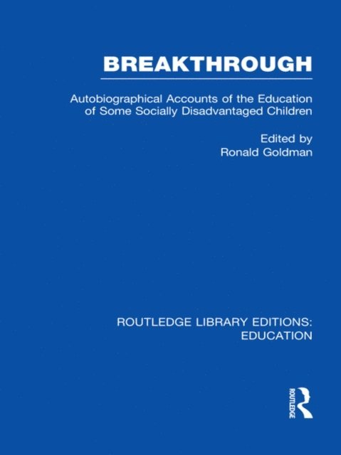 Ronald Goldman - Breakthrough (RLE Edu M), E-bok