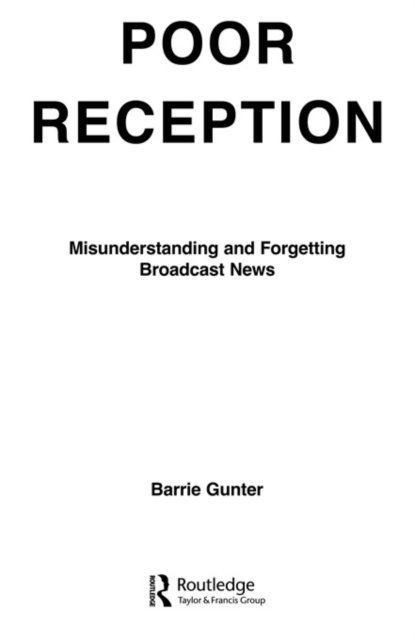 Barrie Gunter - Poor Reception, E-bok
