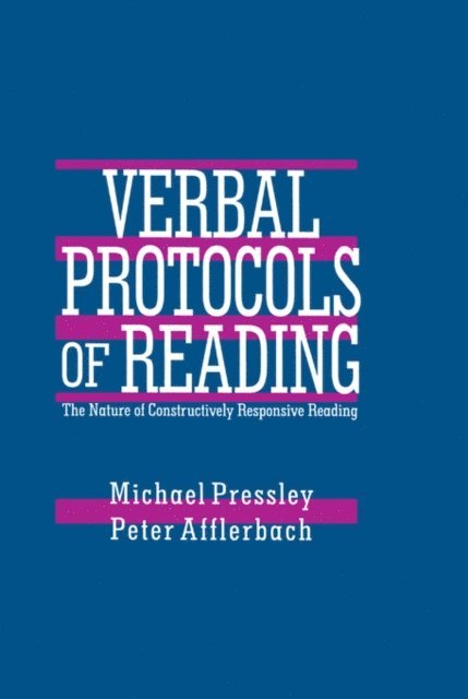 Peter Afflerbach, Michael Pressley - Verbal Protocols of Reading, E-bok