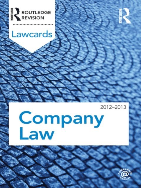 Routledge - Company Lawcards 2012-2013, E-bok