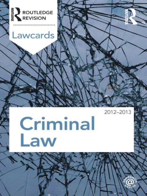 Routledge - Criminal Lawcards 2012-2013, E-bok