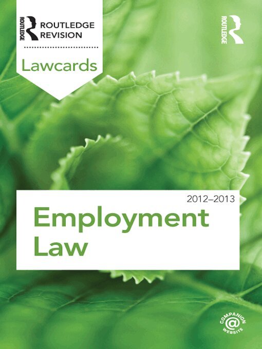 Routledge - Employment Lawcards 2012-2013, E-bok