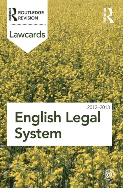 English Legal System Lawcards 2012-2013
