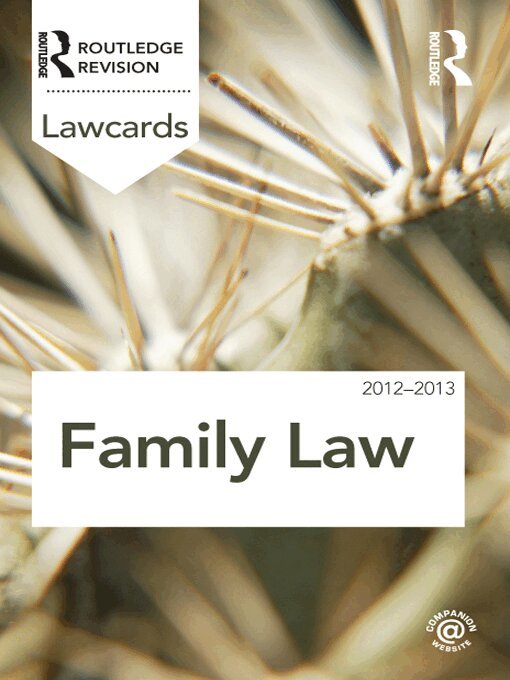 Routledge - Family Lawcards 2012-2013, E-bok