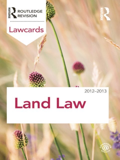 Routledge - Land Law Lawcards 2012-2013, E-bok