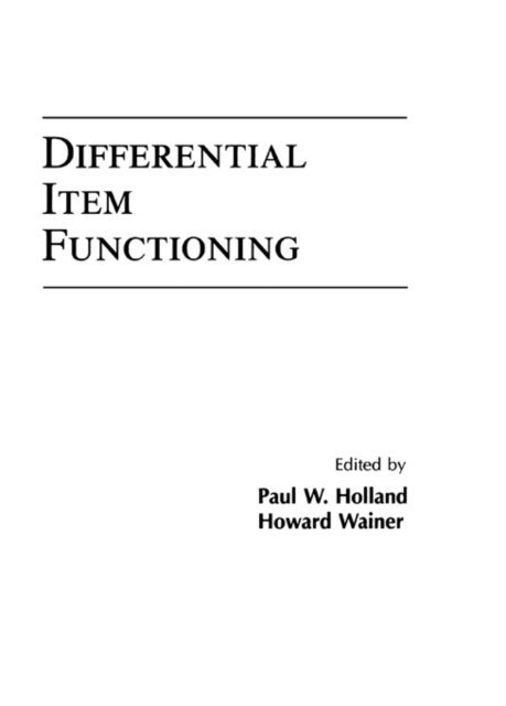 Howard Wainer, Paul W. Holland - Differential Item Functioning, E-bok