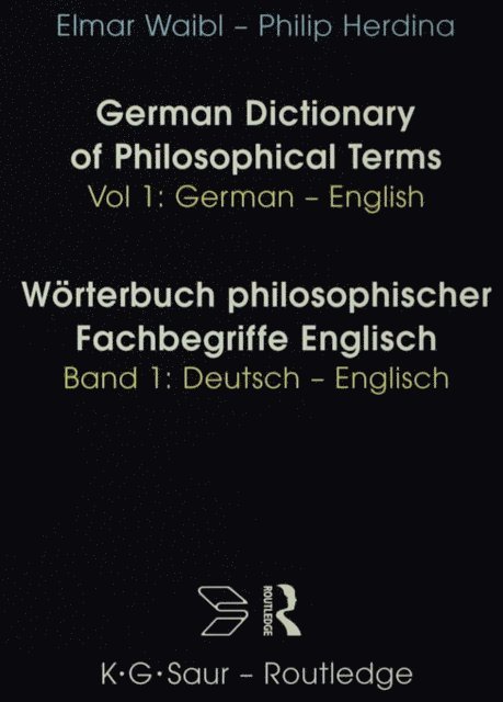 Phillip Herdina - Dict Philos Terms Germ-Eng  V1, E-bok
