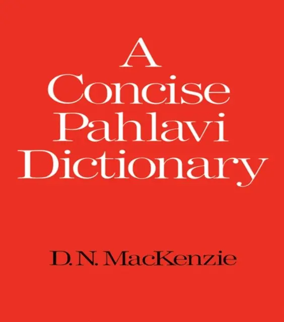 D. N. Mackenzie - Concise Pahlavi Dictionary, E-bok. Tillgänglighet: Lägg i varukorg